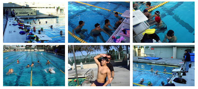 １２月２9日（月）キャンプ5日目、トレーニング3日目 水泳練習風景
