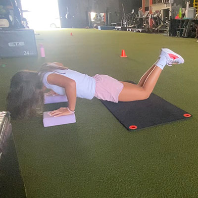 カリフォルニアのGYMでトレーニング
