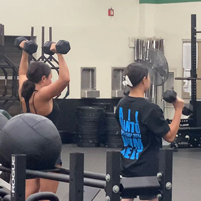 アメリカのGYMでトレーニング