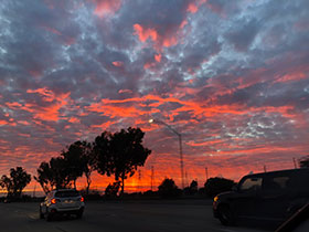 カリフォルニアの夕焼け